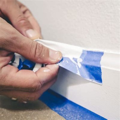 how to use masking tape when painting and why it's crucial to maintain a clean workspace